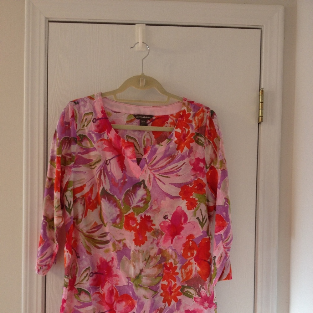 Cotton Silk Soft Floral Summer Tunic